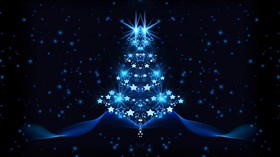 Blue Christmas Tree