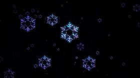 4K Crystal Snowflakes