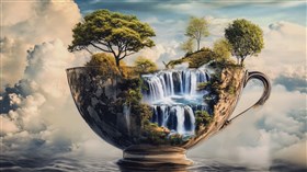 4K Waterfall Cup