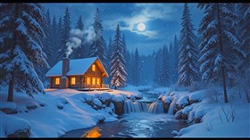 4K Winter Night