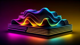 4K Neon Wave  Block