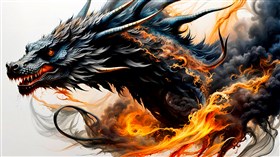 4K Dragon Flame