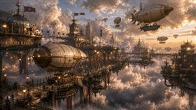 4K Airship Harbor