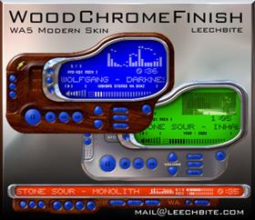 Wood Chrome Finish