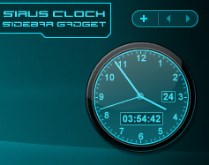 Sirus Sidebar Clock