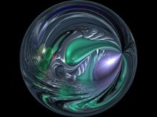 Alien water globe