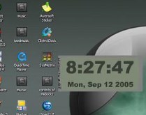 Digital glow clock