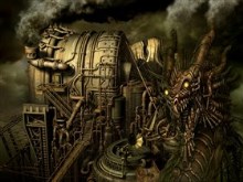 Steam Punk Dragon_Industry_wallpak