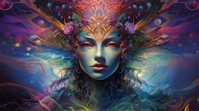 Psychedelic  portrait   