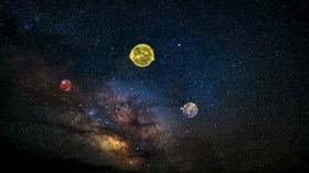 Beautiful Planet Starry Space