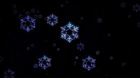 4K Crystal Snowflakes