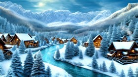 4K Winter River
