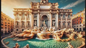 4K Trevi Fountain in Rome