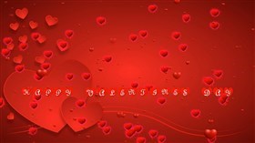 Valentine Hearts text