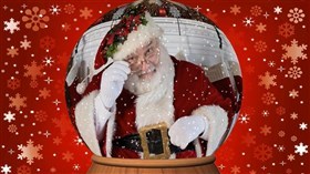 Santa Snow Globe 