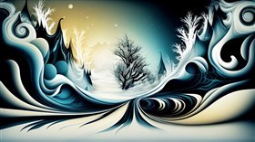 4K Abstract Winter