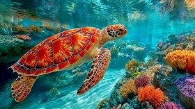 4K Sea Turtle