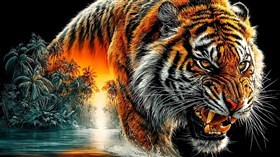 4K Jungle Tiger