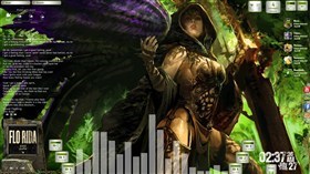 Avenging Angel Desktop for Rainmeter